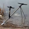 Multi-purpose Aluminum Fishing Rod Holder & Rest with Two-way Ground Stake