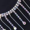 90cm Crystal Tassel Claw Chain Sewing/Glue On Rhinestone Decorative Chain Craft DIY Wedding Dress Decorative Accessories