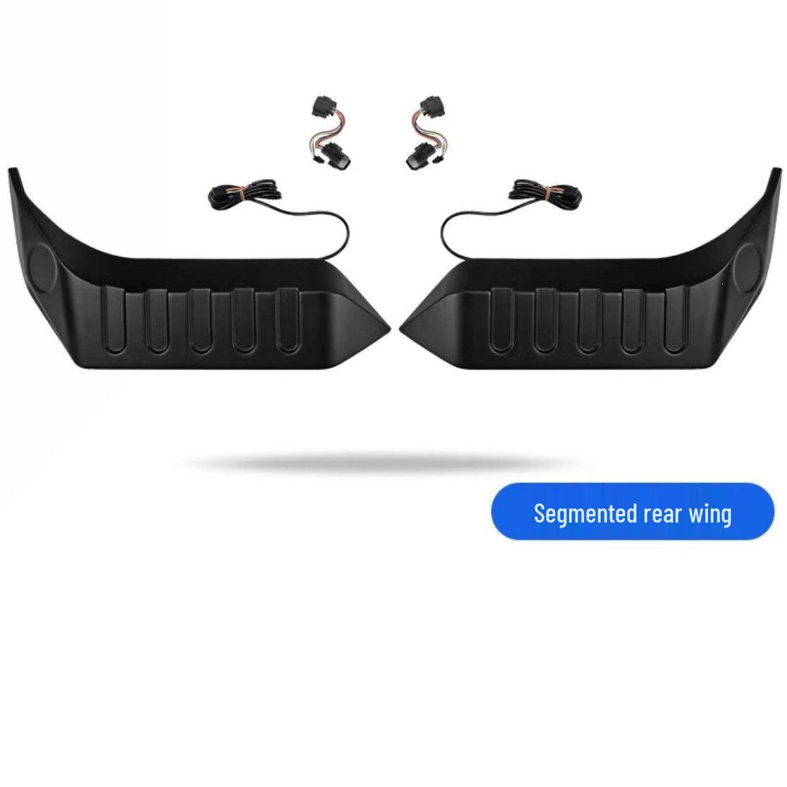 BJ40 Tank 300 Wrangler Modified Flowing Light Tail Wing Jetour Off-Road Exterior Decoration Tank 300 [Tri-color Tail Wing]