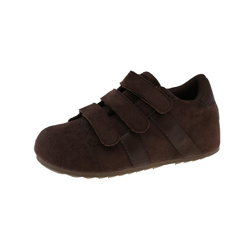 Ugly Cute Retro Inner Height Increase Velcro German Training Shoes Women's 2025 New Comfortable and Versatile Casual Big Head Birkenstocks