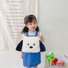 Cute And Adorable Children's Canvas Backpack With Dog Embroidery For Girls And Boys