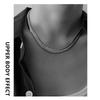 Titanium Steel Geometric Choker Necklace For Men Women Cool Minimalist Jewelry