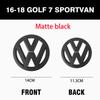 1set Black Hollow out style Car Front Grill Badge Emblem SS15 Stickers Car Logo Accessories For VW Golf 4 5 8(MK8) 7(MK7) sportvan