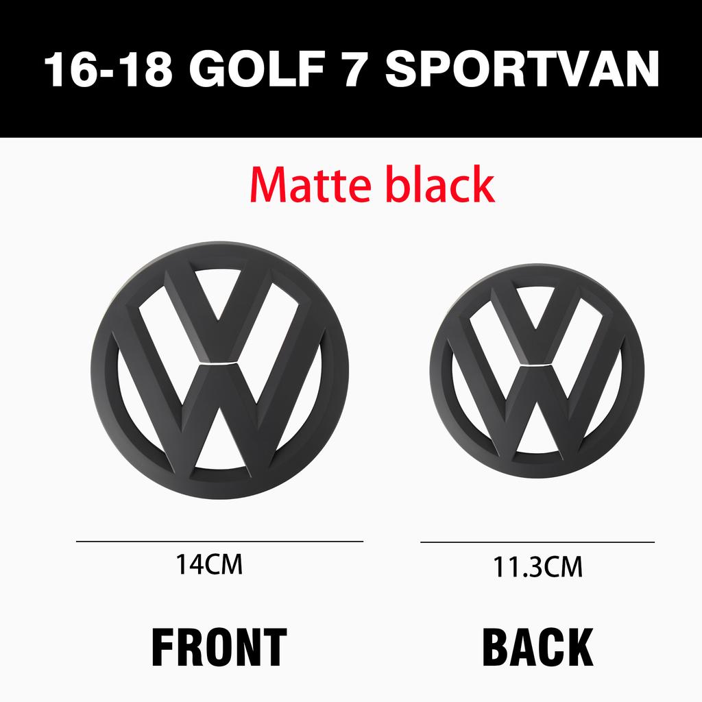 1set Black Hollow out style Car Front Grill Badge Emblem SS15 Stickers Car Logo Accessories For VW Golf 4 5 8(MK8) 7(MK7) sportvan