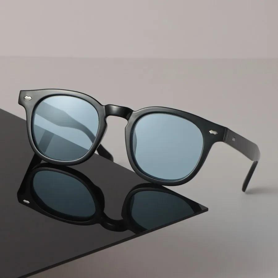 Round Sunglasses Women Men Trendy Stylish Mirror Minimalist Lens Sun Glasses Female Male Retro Personality