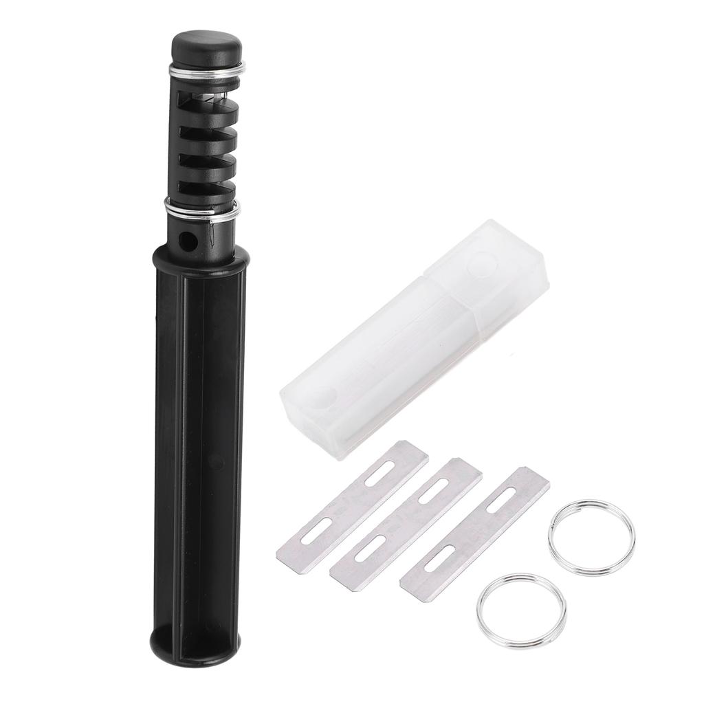 Lace Maker Leather Rotate Cut Leather Lace Cutter DIY Operation Leather Cord Cutter with 3 Blades