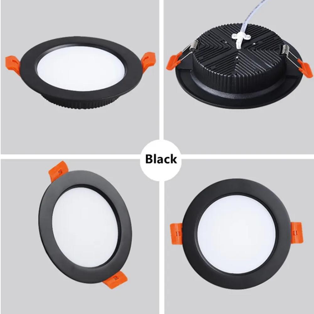 Innfelt Ultratynn LED Downlight 110V-240V Dimbar taklampe Varm nøytral Hvit Supermarked 5W7W9W12W15W18W 24W30W Belysning