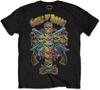 Guns N Roses Unisex Adult 80s Skull Cross T-Shirt (XL) (Black)