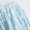 Damen Pyjamahose, Plüsch-Pyjamahose, Weiche Pyjamahose mit elastischem Bund, Sternenhose mit 2 Taschen