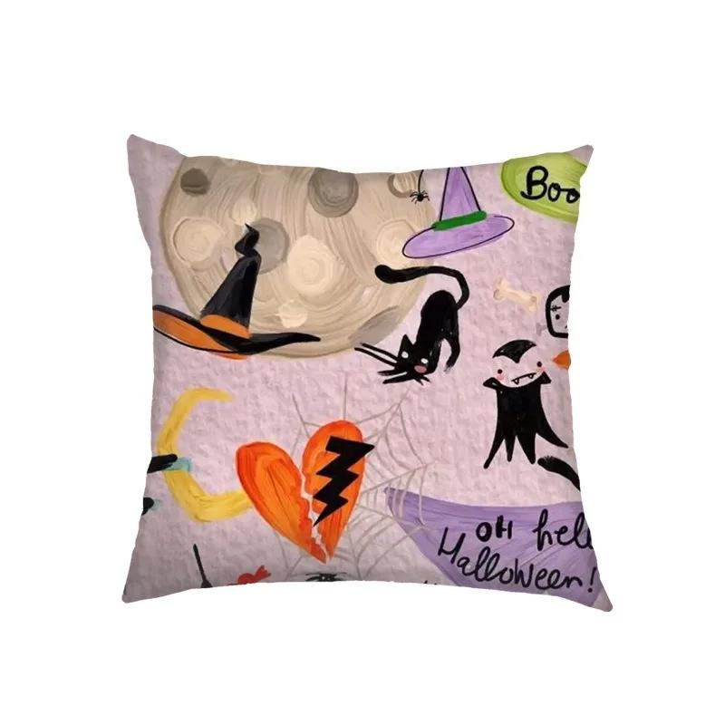 

Декоративная наволочка на Хэллоуин, украшение для вечеринки, подходящее для дома, гостиной, дивана, спальни, наволочка 40x40cm
