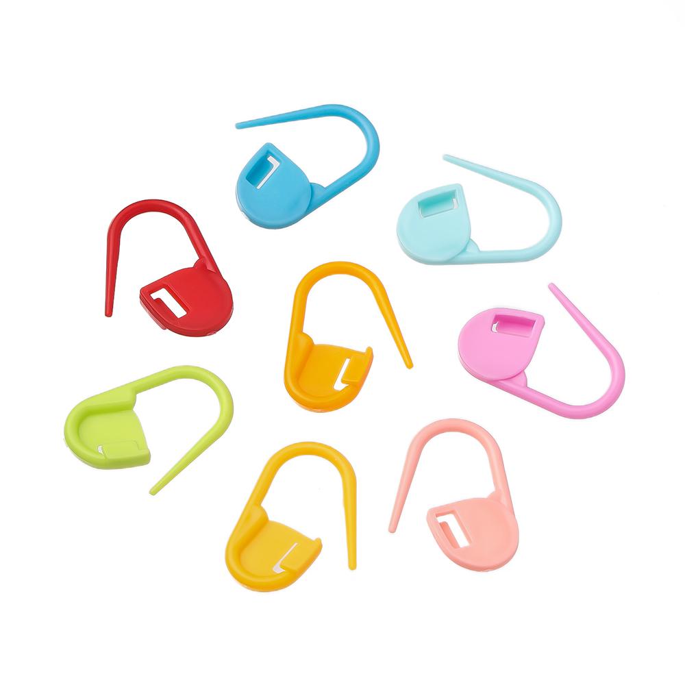 100Pcs/lot Plastic Colored Safety Small Pins Locking Stitch Markers Crochet Latch Needle Clip Hook Tool for DIY Jewelry Making
