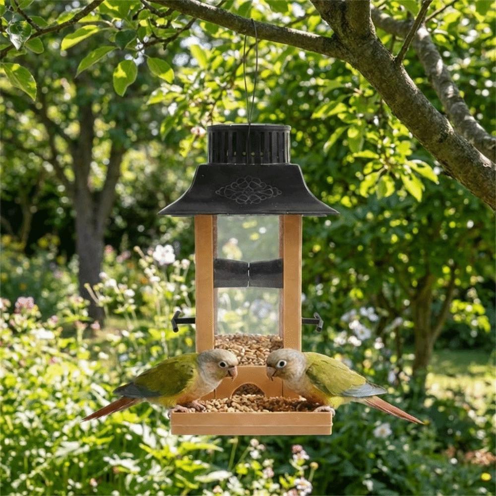Rain-Resistant Hanging Bird Feeder Windproof Bird Food Container Bird Feeding Station  Yard