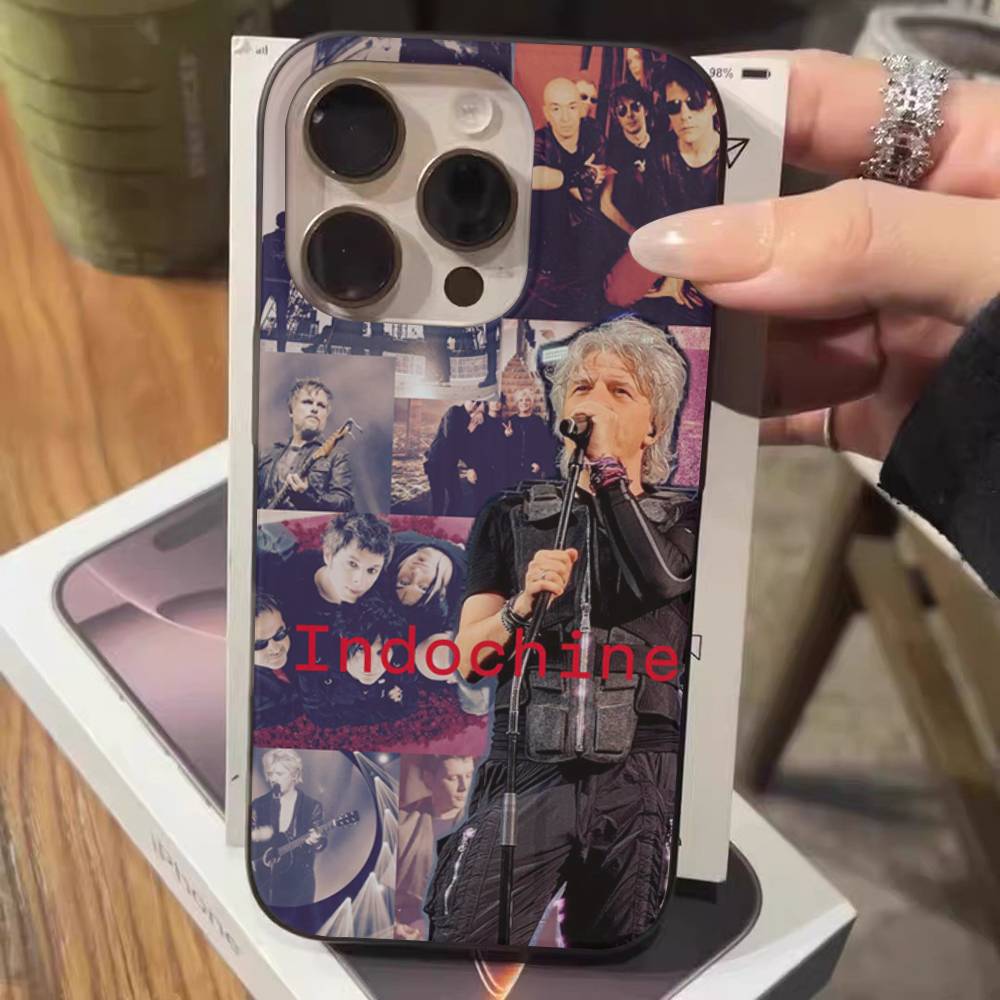 

Best Of Indochine Band Phone Case For IPhone 17 16 15 14 13 12 11 Pro Max Plus Corrugated Bumper Back Cover Shell iPhone 17