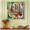 Wall Art Pictures For Living Room Decoration No Frame Graffiti Street Art Poster Joachim Abstract Colorful Face Canvas Painting