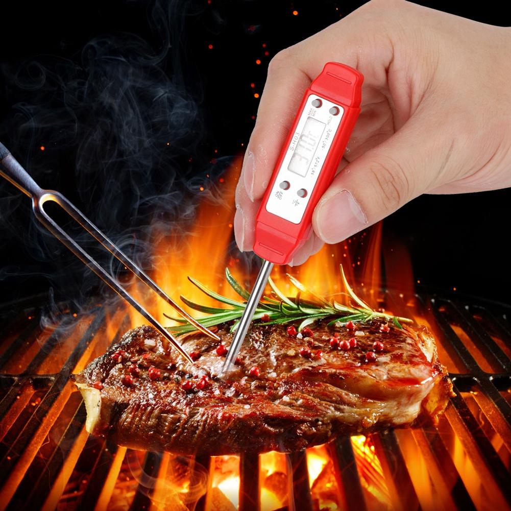 Portable Digital Pen Type Thermometer with   Probe for Kitchen Cooking BBQ Meat Fry Food Milk