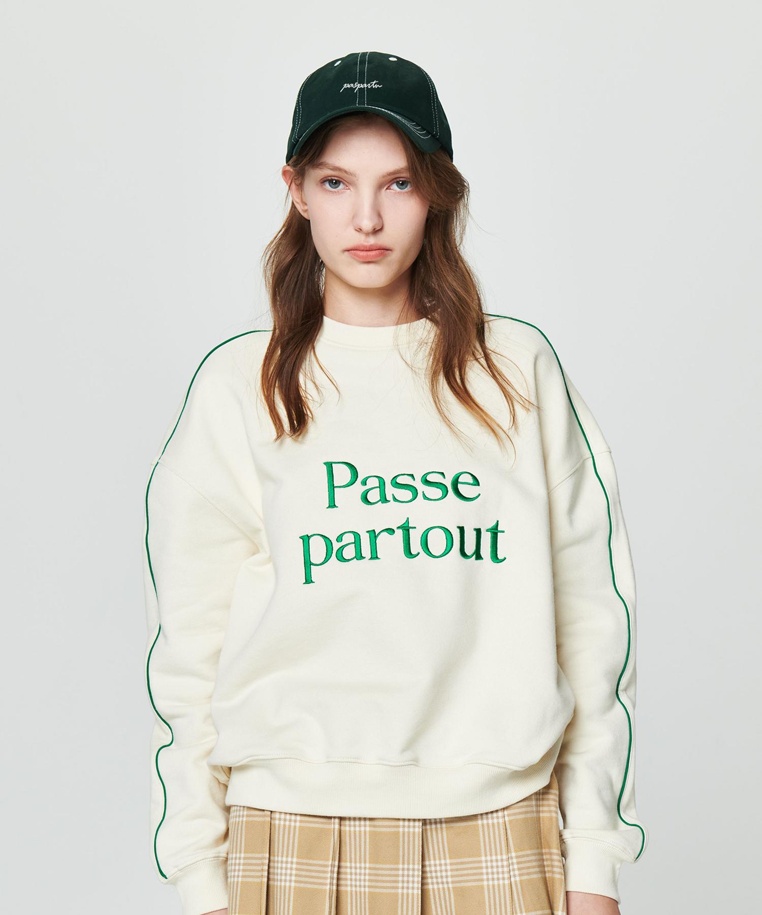 Свитшот с логотипом Paspartu Passe Partout [Слоновая кость]