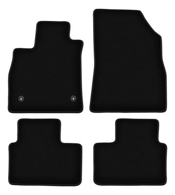Alfombrillas básicas de terciopelo negro para: Renault Talismán sedán, gran turismo, familiar (2015-)