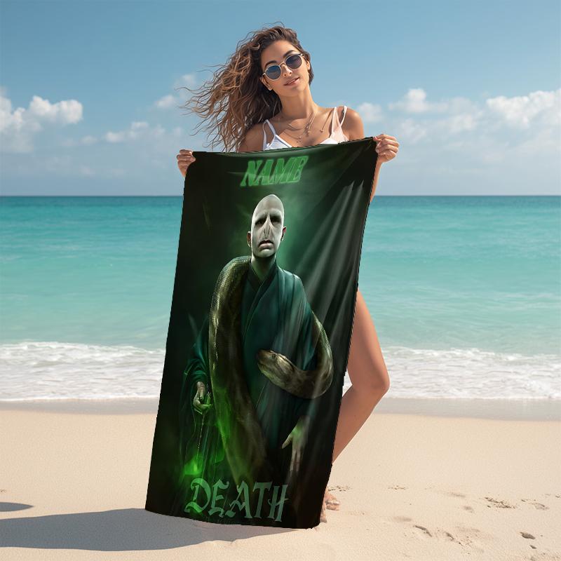 Personalized "Dark Magic Elixir" Beach Towel Microfiber Beach Towel Thin Absorbent for Beach Swimming Yoga Bath Sports. 0910379