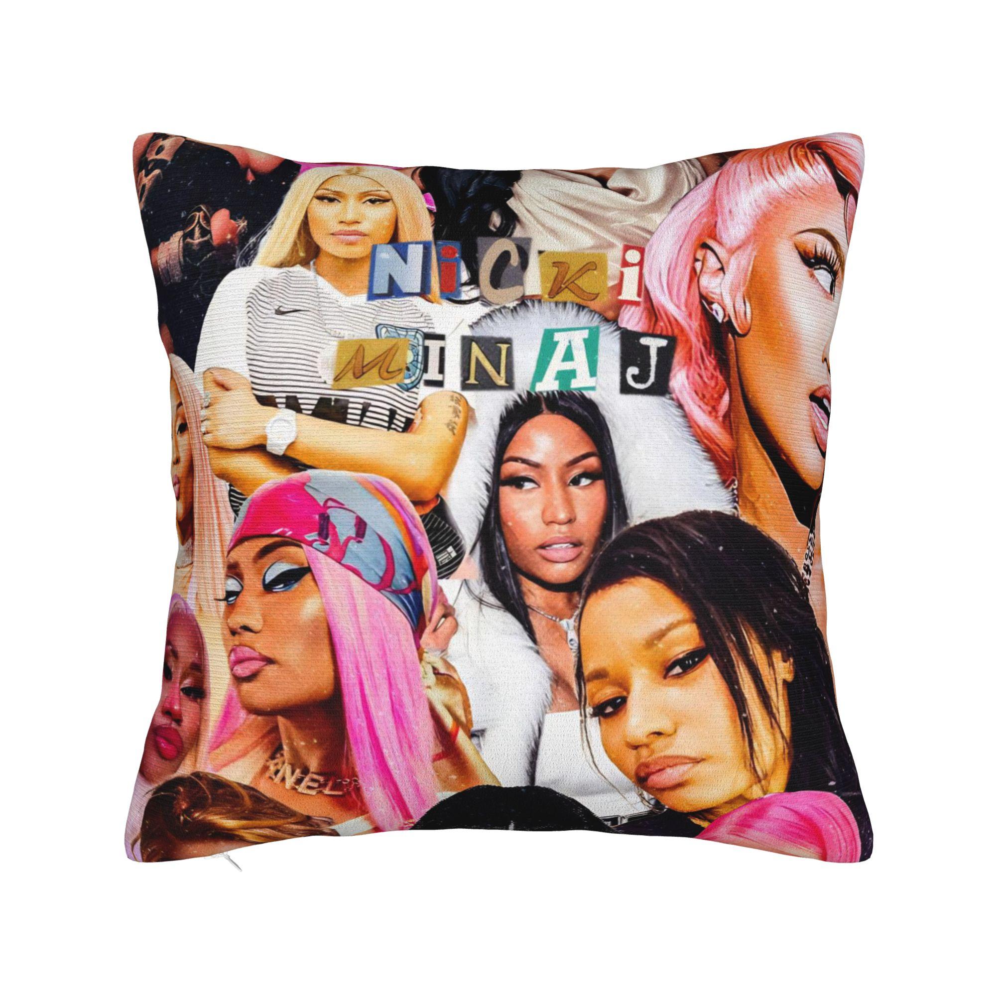 Ники Минаж Розовый Пятничный 2 Тур Наволочки Смешная Наволочка Для Дивана Кушетки Кровати Дизайна Гостиной Чехол На Подушку 12x12Inch