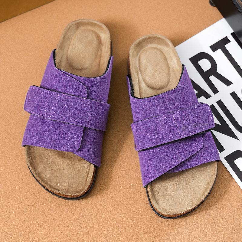 

Fashion Summer Women Hollow Flat Bottom Open Toe Breathable Outdoor Hiking Casual Home Slippers Hot Selling Couple Beach Shoe Flip Flops 46 фиолетовый