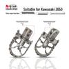 N-STAR Beast 650 Stainless Steel Rotating Foot Pegs - Wide Nail Surface for Motorcycles