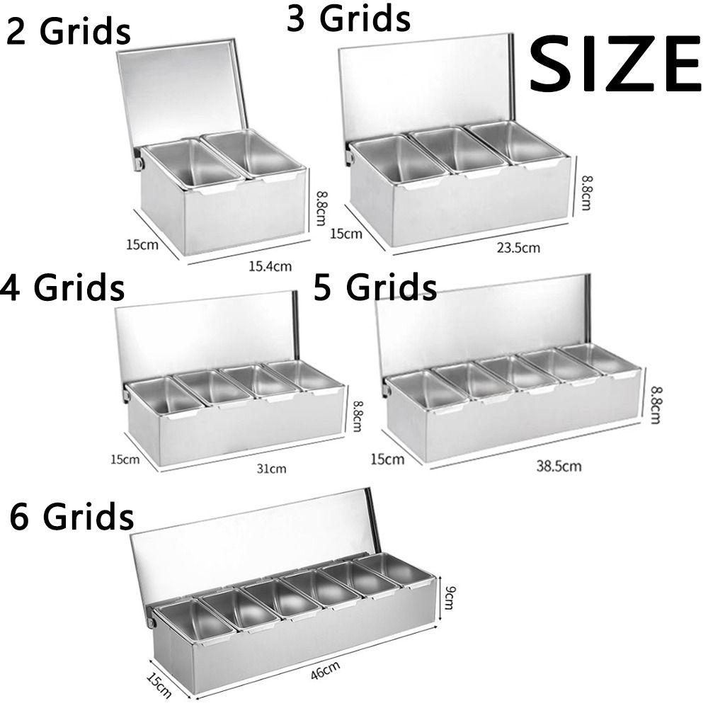 Récipient d'assaisonnement à épices créatif Récipient de stockage d'assaisonnement à plusieurs compartiments Organisation de la maison