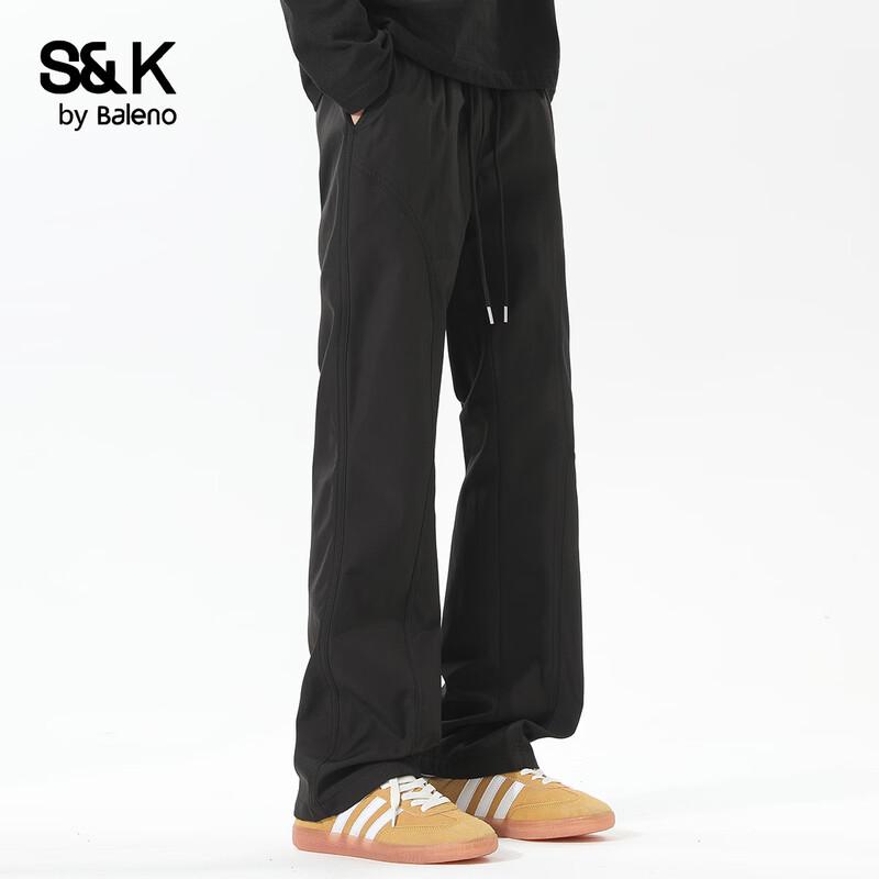 Baleno Men's S&K Loose Straight Casual Pants