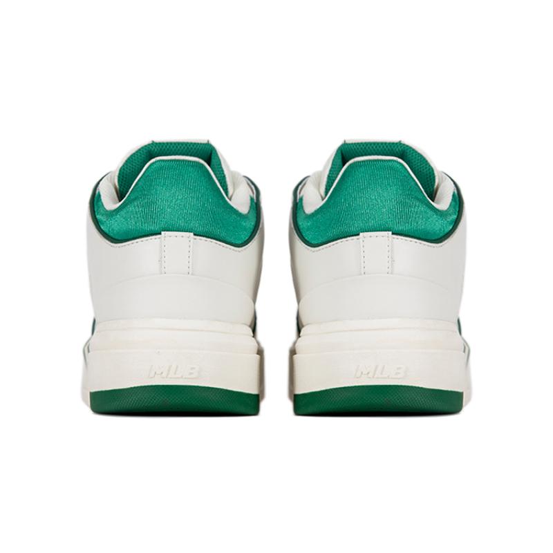 MLB Chunky Liner Mid White Green Sneakers 3ASXLMB3N-50GNS
