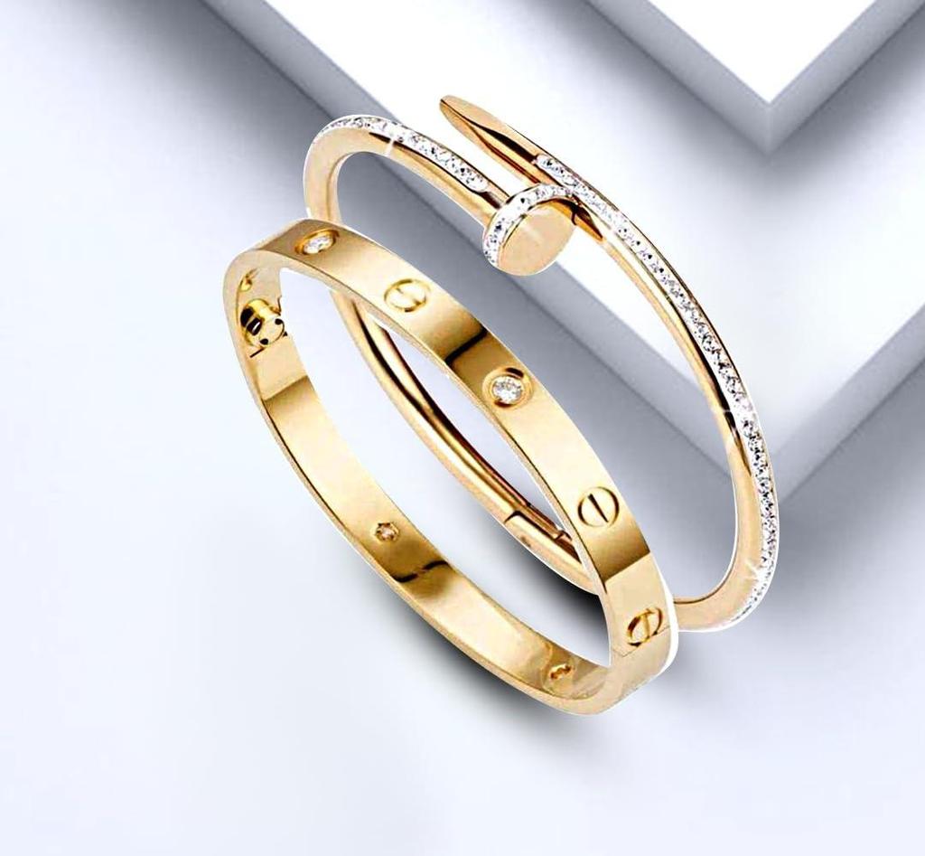 Bracelet for Women Bangles Anti Tarnish Stylish Adjustable Bracelet for Girls Rose Gold Kada for Women