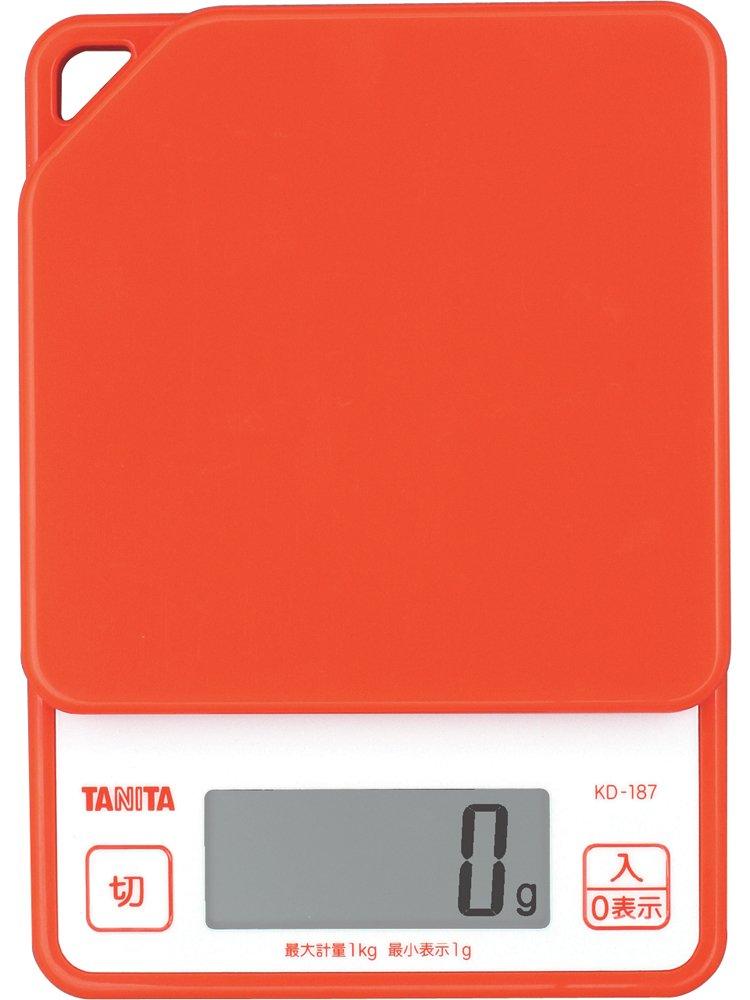 TANITA Digital Cooking Scale 1kg Orange KD-187-OR