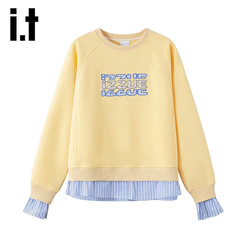 izzue it Women s Toothbrush Embroidered Colorblock Sweatshirt S