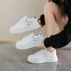 Women's Casual Sports Shoes for Women Lightweight PU Leather Sneakers Platform Womens WhiteTennis Shoes