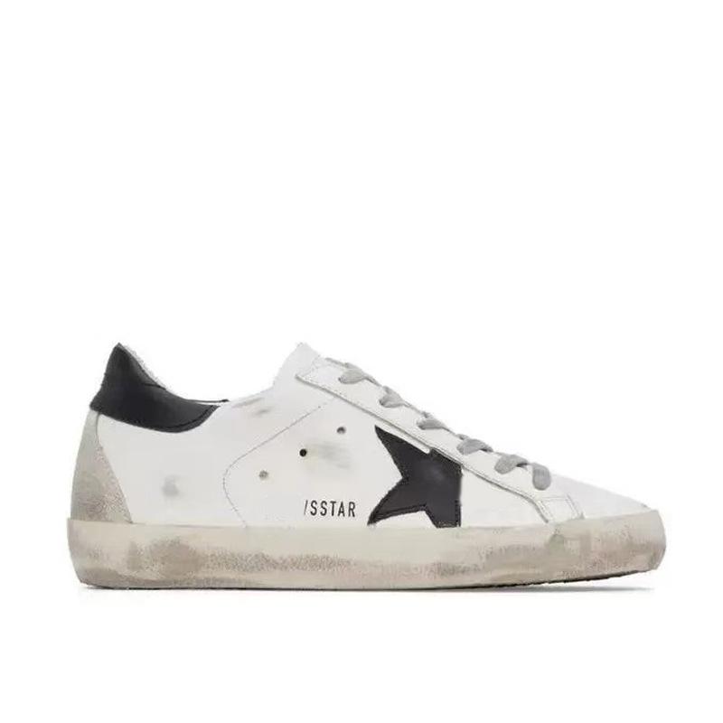 Leather Small Dirty Shoes Men's and Women's Star Shoes Dirty Shoes Casual Versatile Fashion Board Shoes White Shoes
