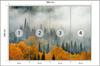 Photomural Fog Over Autumn Forest Non-Woven 360x240