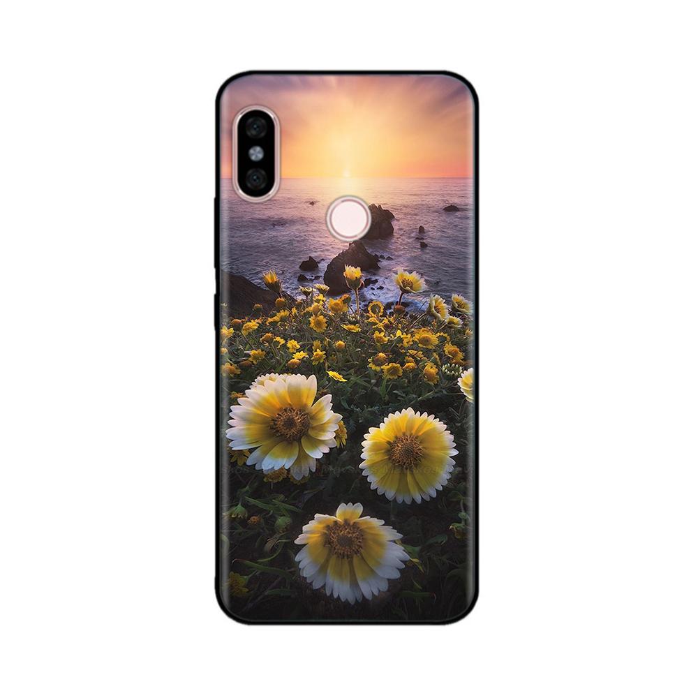 Luxury Case For Redmi Note 5 Pro Patterned Full Protection Soft Liquid Silicone Cartoon Cover For Xiaomi Redmi Note 5 Pro Note5
