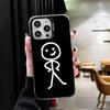 Funny Stickman Matchman Shockproof Phone Case for iPhone 17 Air 16 16E 15 Pro Max 14 Plus 13 Mini 12 Back Cover Anti Fall Fundas
