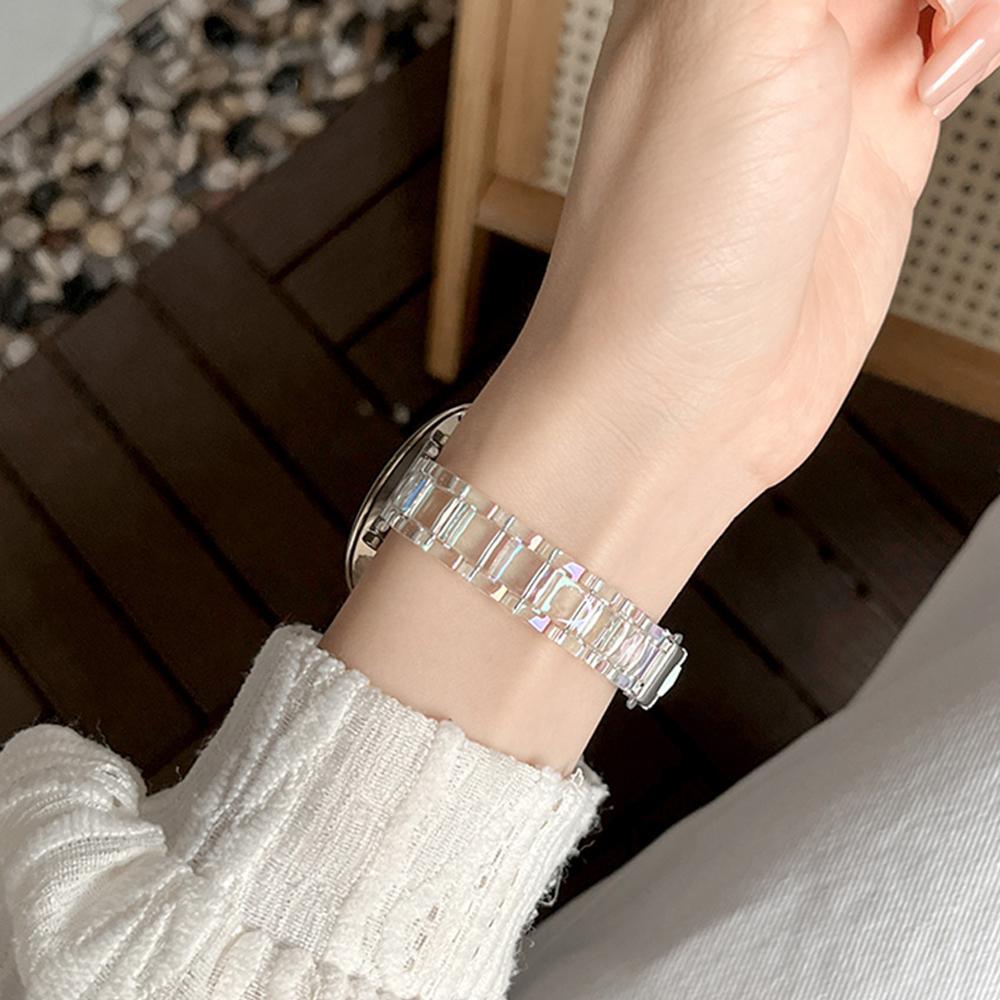 22mm 20mm 18mm 14mm 12mm Slim Dazzling Laser Strap Watch For Samsung Galaxy Watch 5 4 4 Classic 40/44/42/46mm for Huawei GT4