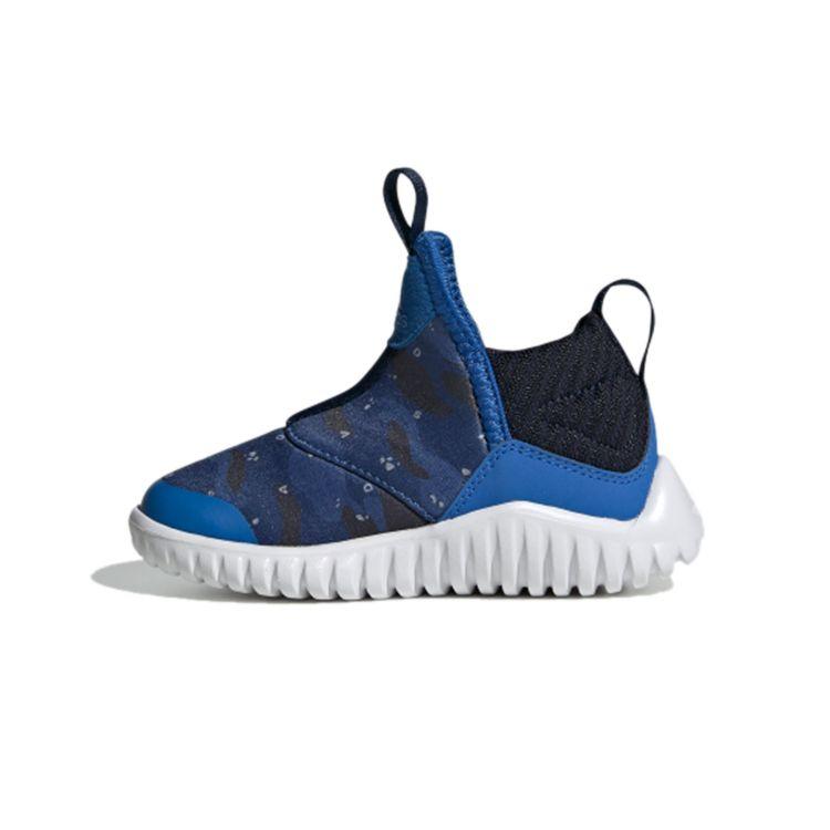 Adidas Rapidazen I Comfortable Daily Low-Top Walking Shoes Baby Shoes Blue White Black EE9332