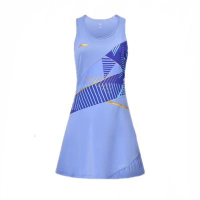 Li Ning Atmungsaktives Ärmelloses Kleid mit Sicherheitsshorts für Star Game Damen Kleider Lila ASKT024-6
