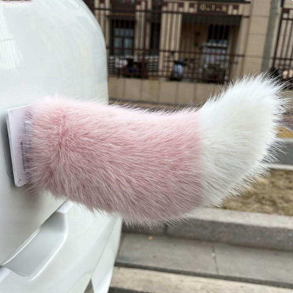 Remote Control Electric Car Tail, Fuzzy Tail Car Decoration, Rechargeable Plush Animal Moving Tail, Self Adhesive Electric Animal Tail Car Decor