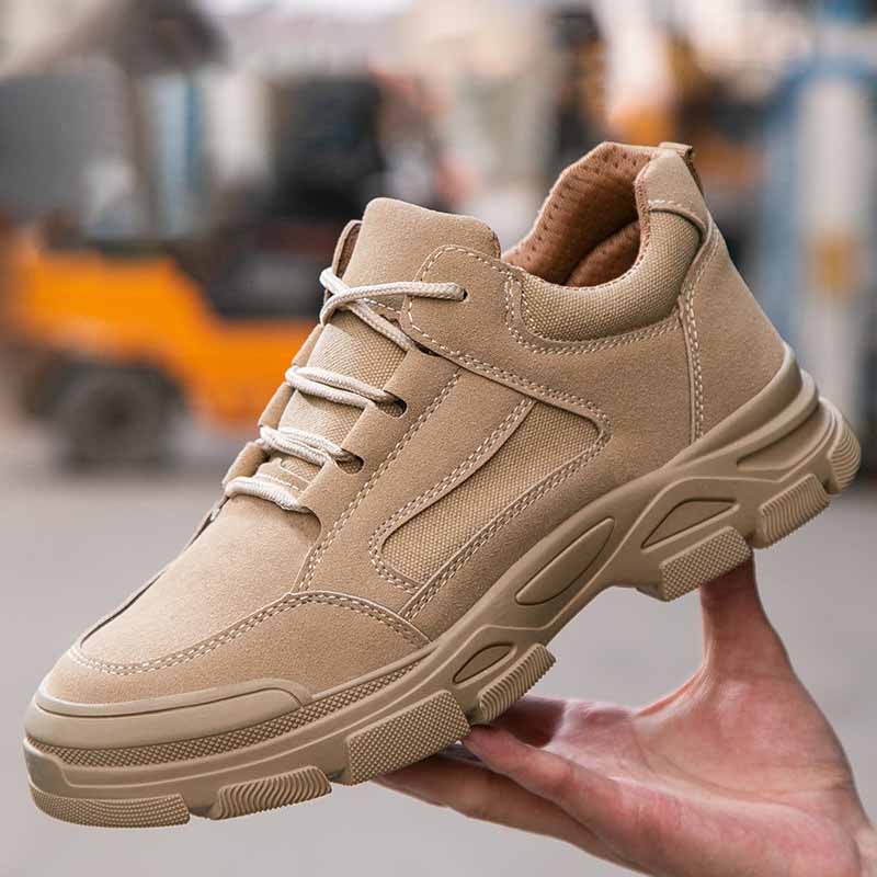 

Oulylan Men Steel Toe Labor Shoe Anti Puncture Work Boots Wear Resistant Safety Footwear Protective Shoes For Worker 38-46 46