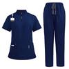 Unisex Quick-Drying Short-Sleeved Doctor's Coat for Surgery and Beauty Work