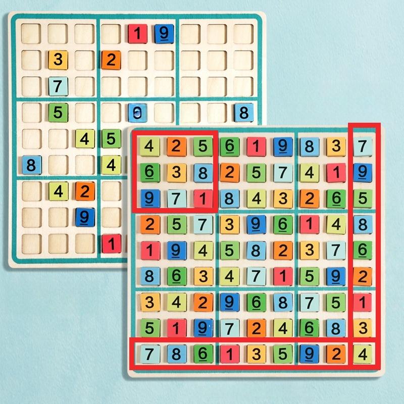 Sudoku Crosswords Montessori Wooden Educational Digits Inference Logic Games Latin Square Math Puzzles Number Place Games Toys