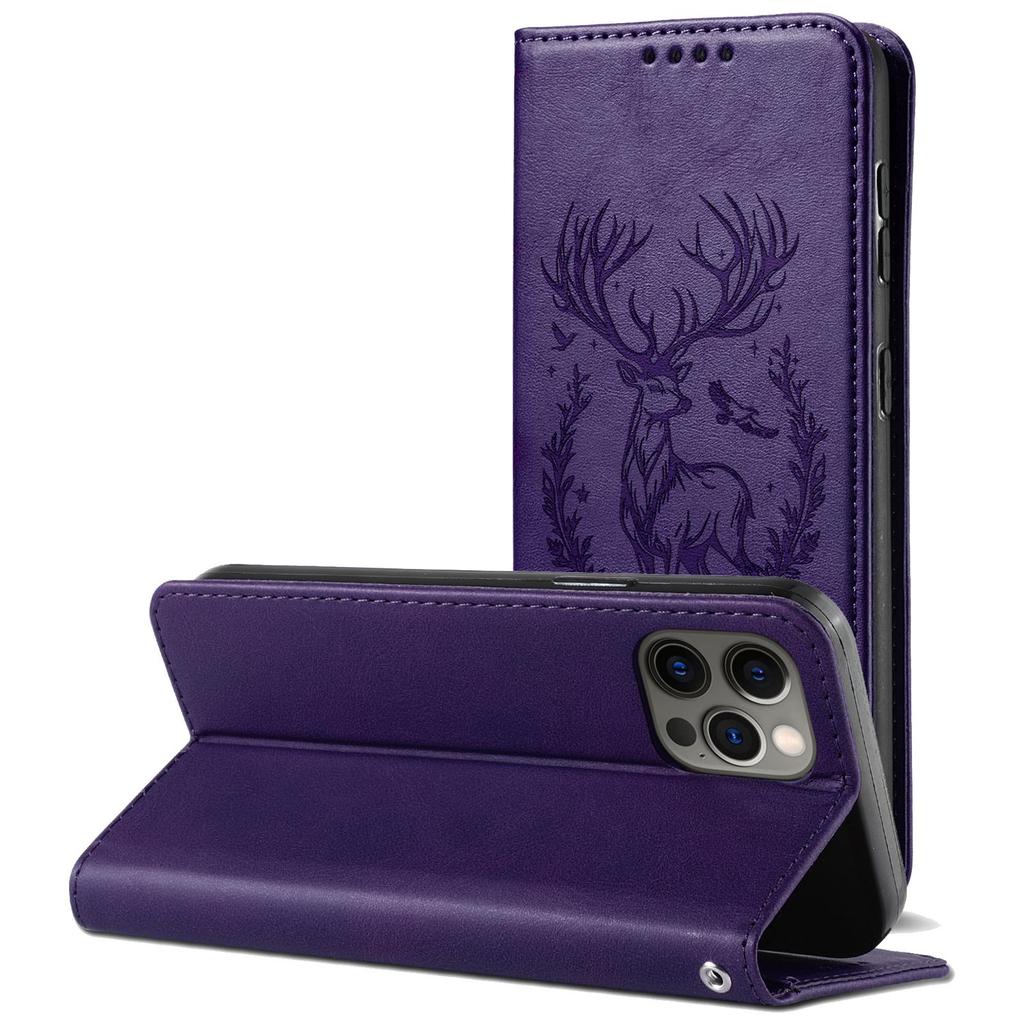 Luxus 3D Tier Leder Handy Brieftasche Hülle Buch Ständer Für iPhone 17 16 Pro Max Samsung Xiaomi Redmi Note 14 Honor Oppo Magnetischer Kartenhalter Klapphülle