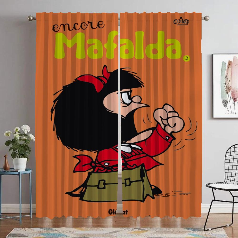 Window Curtain for Room 2 Panel Mafaldas Curtains for Bedroom Partition Home Interior Curtains Shades Living Kitchen Blackout