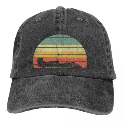Retro Sonnenuntergang Baseballkappe Herren Cowboyhüte Damen Visorschutz Snapback F1 Autorennen Kappen