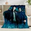 1PC Super-natural Darkness Deliverance Flannel Blanket Suitable for Both Men And Women, Soft Ideal for Beds And Sofa, Birthday Or Christmas Gift