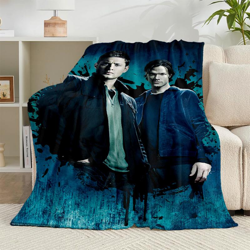 1PC Super-natural Darkness Deliverance Flannel Blanket Suitable for Both Men And Women, Soft Ideal for Beds And Sofa, Birthday Or Christmas Gift