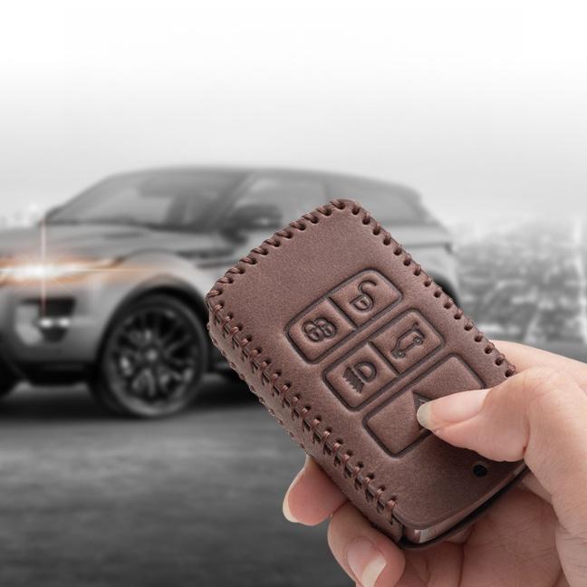 New Leather Car Key Case Remote Control Protector Cover for Land Rover Range Rover Sport Evoque Velar Discovery 5 2018 2019 2020