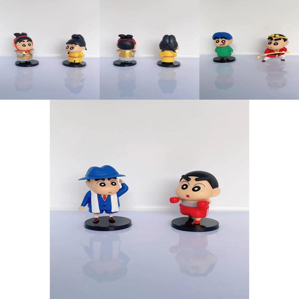 Cute And Colorful Crayon Shin-chan Character Figurines For Desk And Car Display